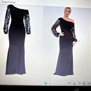 Xscape long evening gown.
